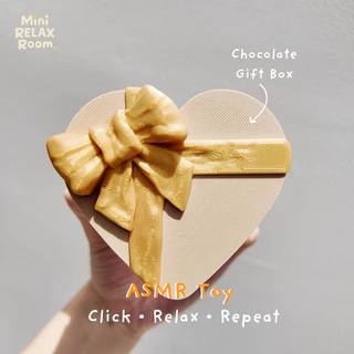 ASMR Clicker กล่องช็อกโกแลตรูปหัวใจ ของเล่นคลายเครียด (Blue switch) กล่องของขวัญ ของขวัญวันเกิด วาเลนไทน์