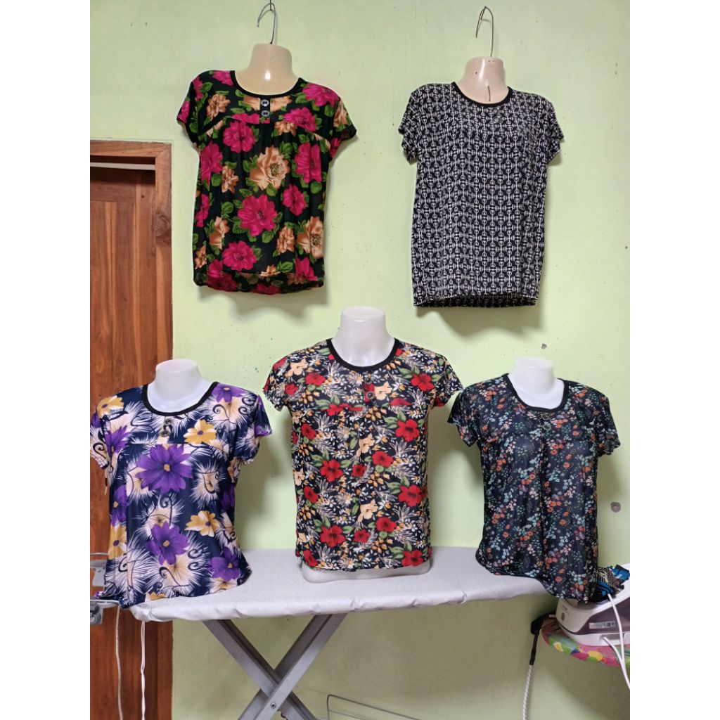 เสื้อคนแก่แม่ใหญ่แม่อุ้ยคุณอาชอบใส่เนื้อผ้าสดุ้งเนื้อเด่งสวมใส่ง่ายใส่สบายเย็น
