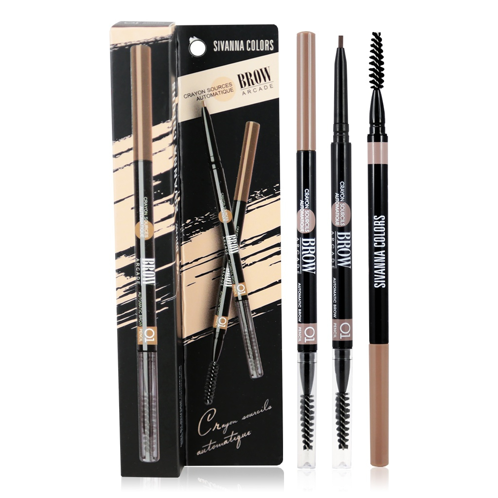 HF206 ซีเวนน่า คัลเลอร์ส เครยอน ซอส ดินสอเขียนคิ้ว Sivanna Crayon Sources Automatique Eyebrow Pencil