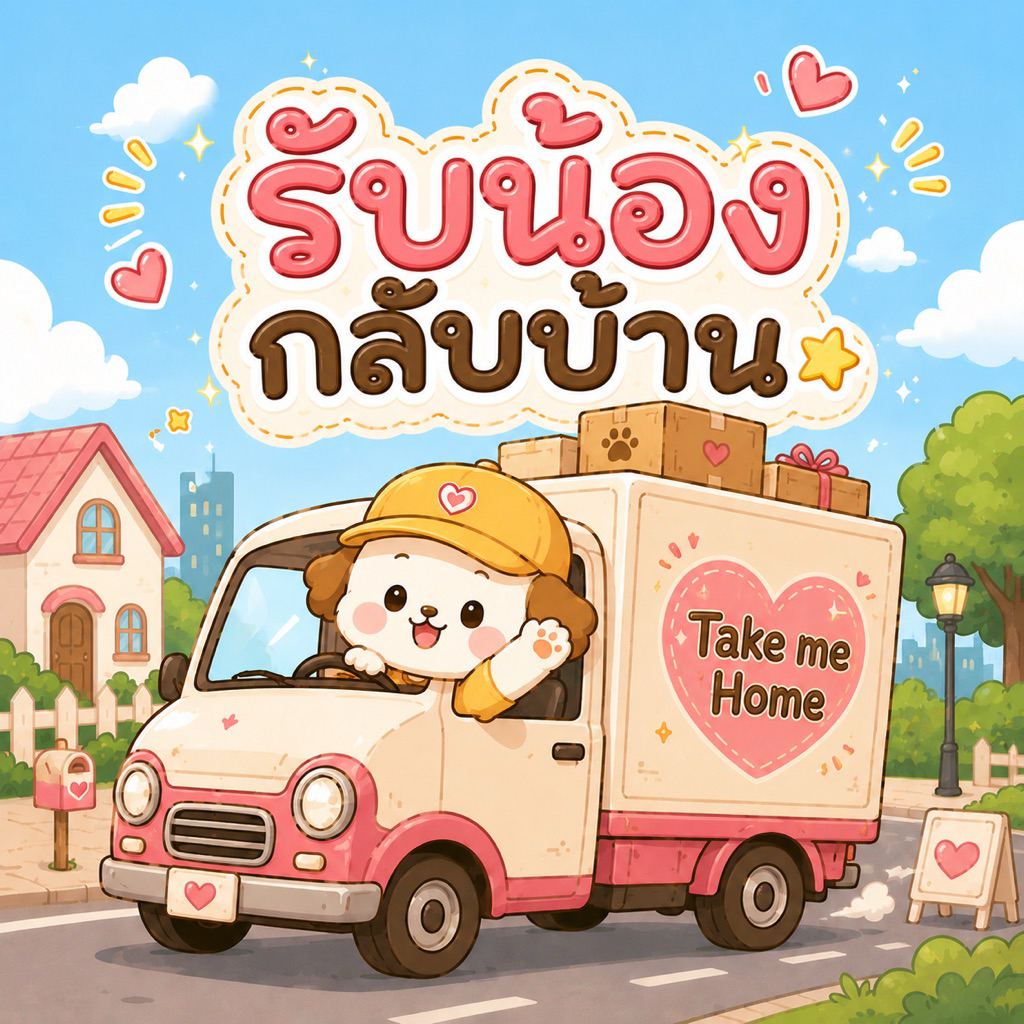 🚚 รับน้องกลับบ้านกันน้า 📦🚚