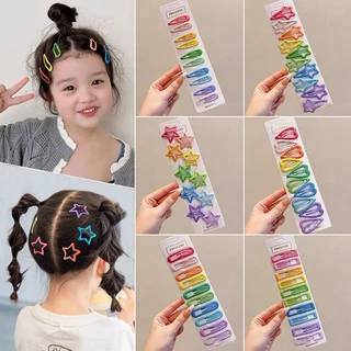 กิ๊บติดผมเด็ก 10 ชิ้น สีสันสดใส เก็บลูกผมแน่น ไม่ดึงผม ใช้งานง่าย ไม่เจ็บหนังศีรษะ