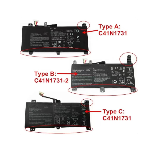 สำหรับ ASUS Guns God 2 Magic Jock 2 S5C GL504G / GM / GS / GW C41N1731 แบตเตอรี่แล็ปท็อป + การประกัน