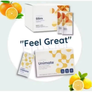 Feel Great Slim 10 ซอง + Unimate Lemon 5 ซอง (สินค้านำเข้า)