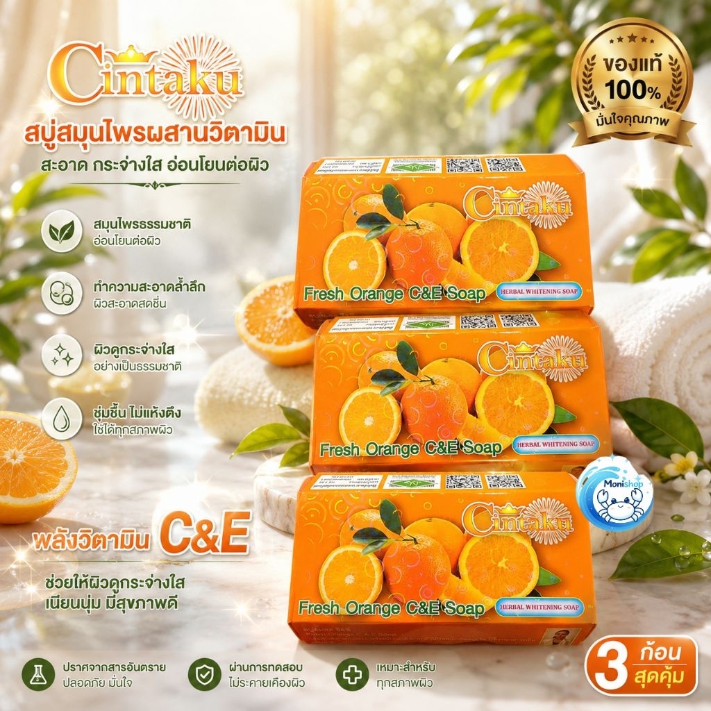 สบู่ส้ม​ ชินทากุ​ 100กรัม​ ของแท้ราคาถูก