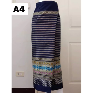 ผ้าถุงสำเร็จ ติดตะขอ พร้อมใส่ อัดกาวเรียบร้อย (สินค้าจริงไม่มีกระดุม)