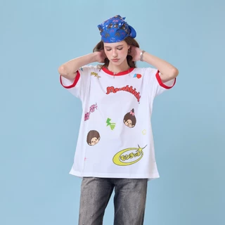 (DROP 3) MIXED-TYPO RINGER TEE (ADULTS)