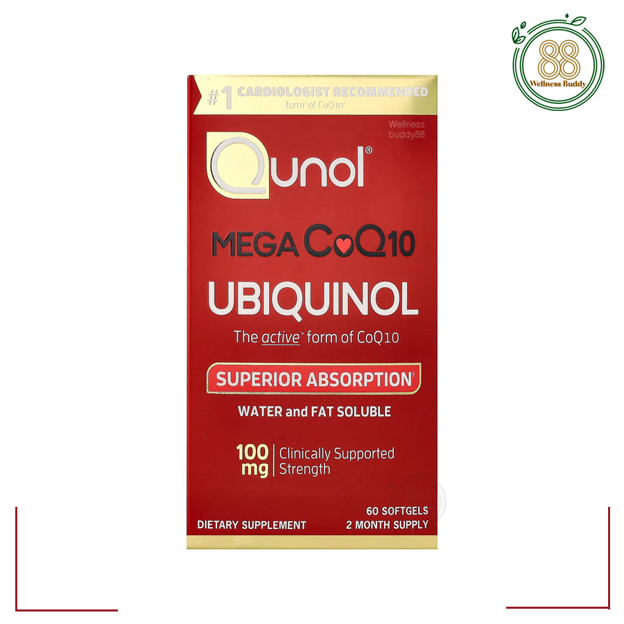 Qunol, Mega CoQ10 Ubiquinol, 60 Softgels
