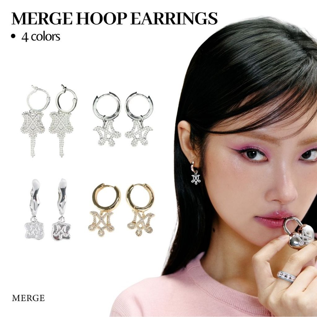 Merge Official - Merge Hoop Earrings (พร้อมส่ง)