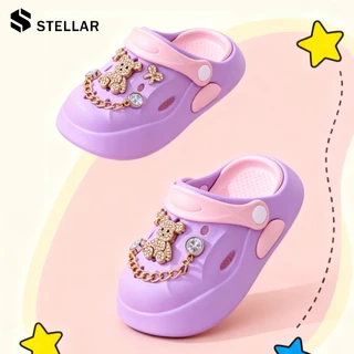 ส่งไวทันใจ✨STELLAR รองเท้าแตะเด็กผู้หญิง กันลื่น พื้นนุ่ม ทนทาน เหมาะใส่เปิดเทอม โรงเรียน ในบ้าน ห้องน้ำ