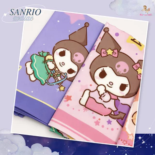 Kiss me doll ผ้าพันคอ ผ้าคลุมไหล่ Sanrio Zodiac 12 ราศี ขนาด 100x100 ซม. ลิขสิทธิ์แท้