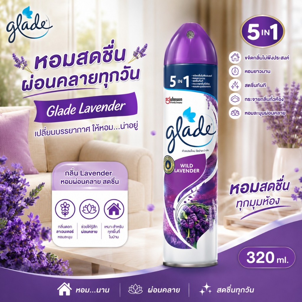 สเปรย์ปรับอากาศ Glade 320ml.