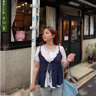(❤️ อกถึง 48") Lively Layer Top เสื้อสาวอวบ