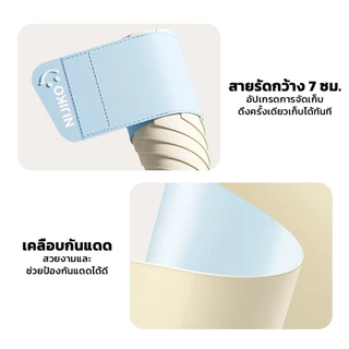ร่มแคปซูลมินิมอล ลายหน้ายิ้ม ผ้าร่มเคลือบสีกันแดด สะท้อนรังสี UV UPF50+