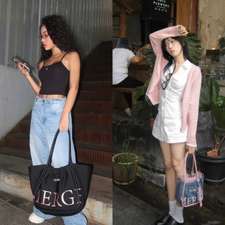 🔥แบรนด์แท้✅💯(ใช้โค้ดลดได้)Merge A Day Bag Tote Bag Medium Merge Official กระเป๋า กระเป๋าTote กระเป๋าโท ของแท้