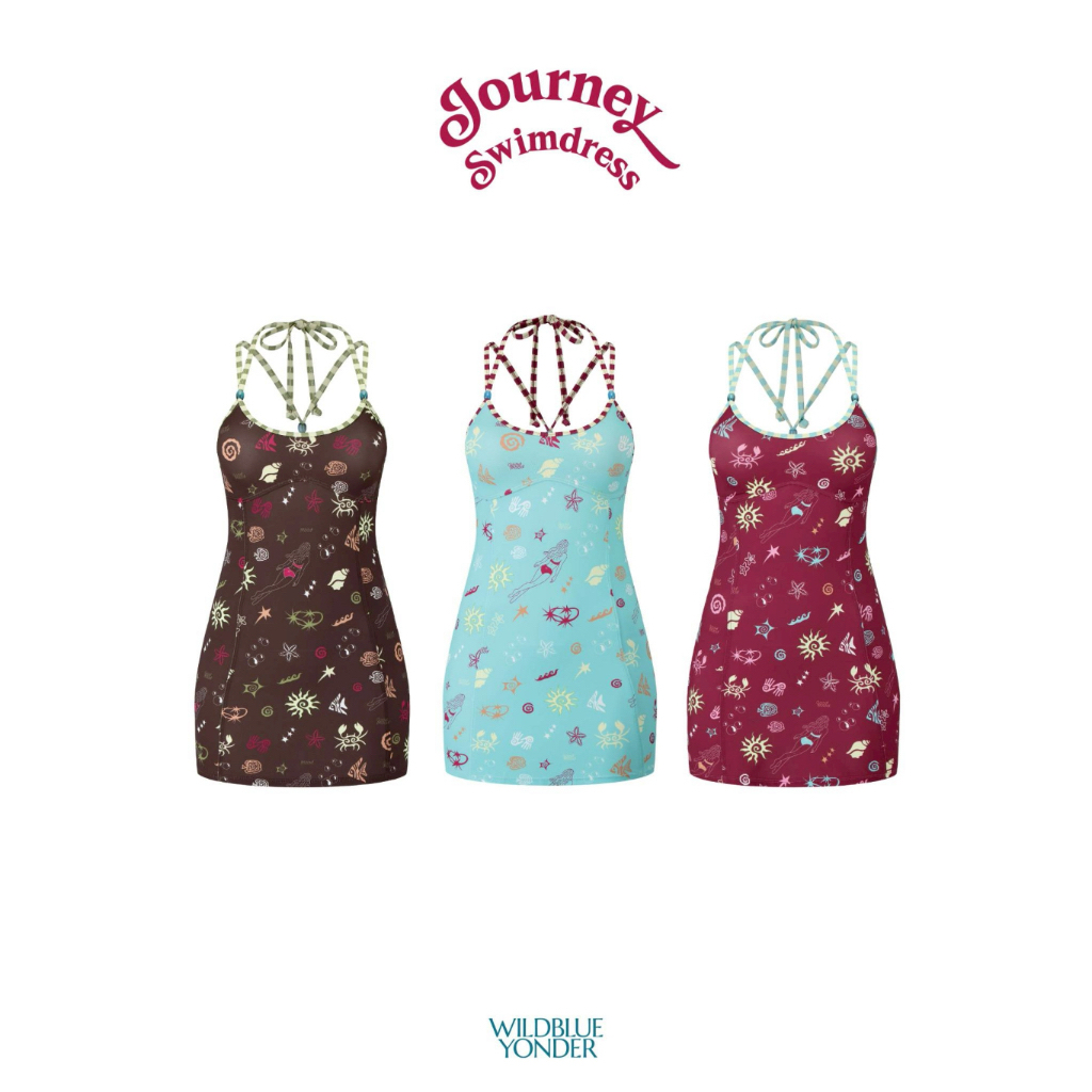 WILDBLUE - JOURNEY SWIMDRESS ( ชุดเดรสว่ายน้ำ และกางเเกงขาสั้น  )