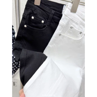 📍พร้อมส่ง📍62056 🇰🇷FSY🇰🇷 Relax Stretch Capri Denim ไอเทมกางเกงยีนส์สีเบสิคทรงคาปรีสุดฮิต ให้ลุคดูเรียบหรู