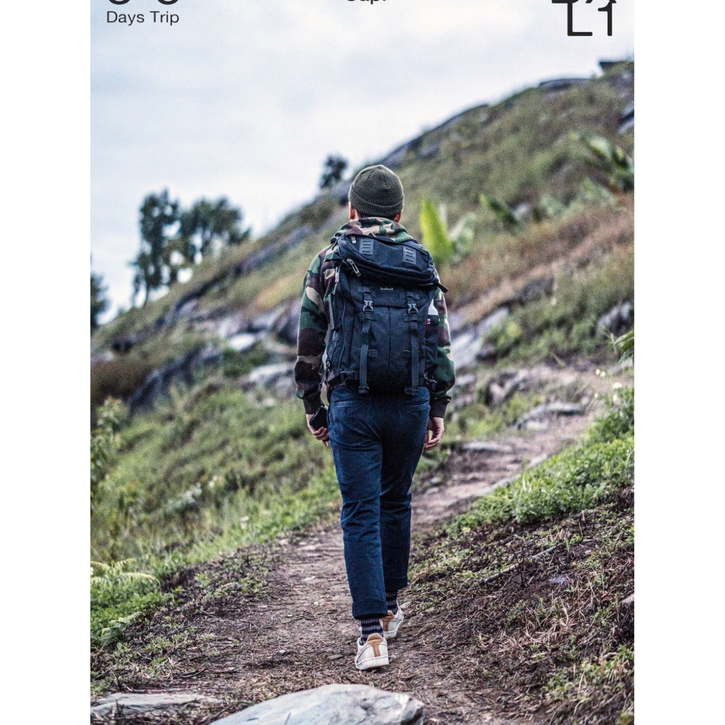 Bagsbird รุ่นBXL1 50L ขึ้นเครื่องบินได้ #เนื้อผ้ากันน้ำTheBest เป้สะพายหลัง Duffle เป็นสะพายข้างได้