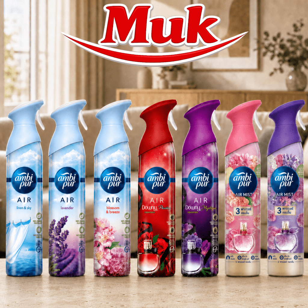 Ambipur สเปรย์ปรับอากาศ 275 กรัม Linen Sky | Lavender | Blos