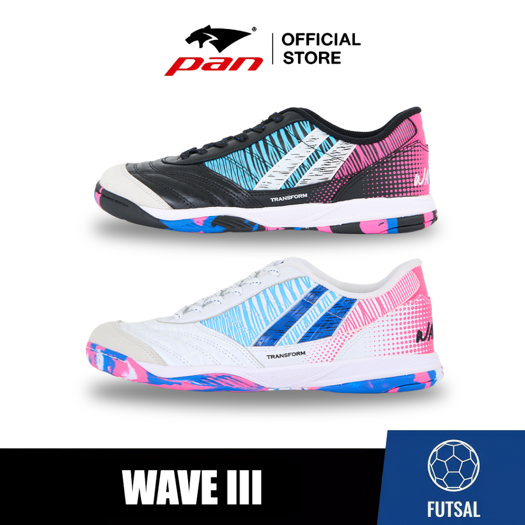 PAN WAVE III FLEX - รองเท้าฟุตซอล หนังวัวแท้พรีเมียม ควบคุมดี รองรับแรงกระแทก  |  APF14WC