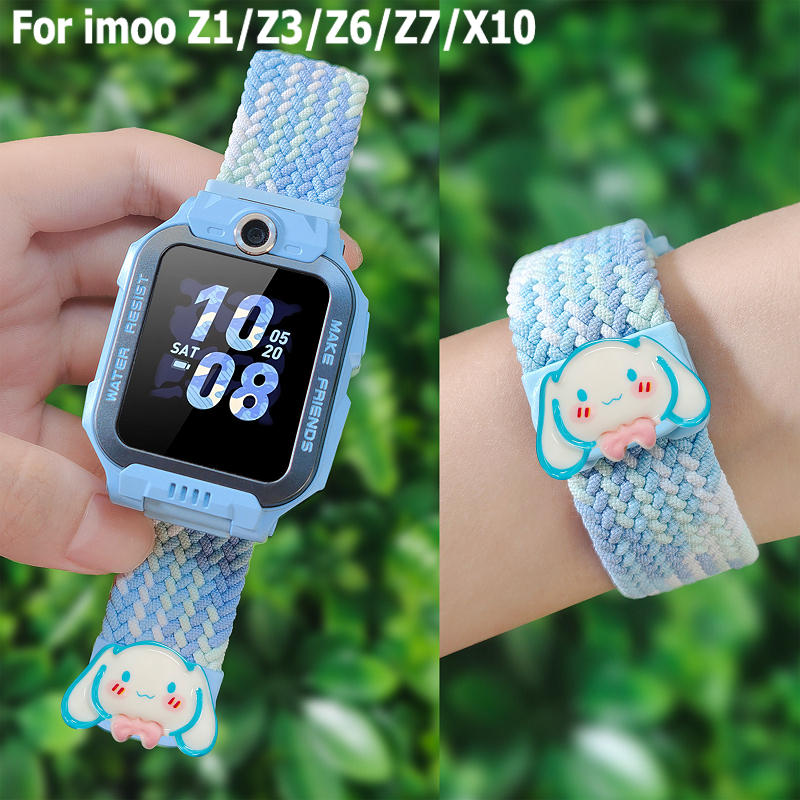 สำหรับ IMOO Z1/Z3/Z6/Z7 สายนาฬิกาFor imoo X10 แม่เหล็กไนล่อนถักเทปIMOO Z1/Z6/Z7 สายไนล่อนายรัดข้อมือกีฬาระบายอากา