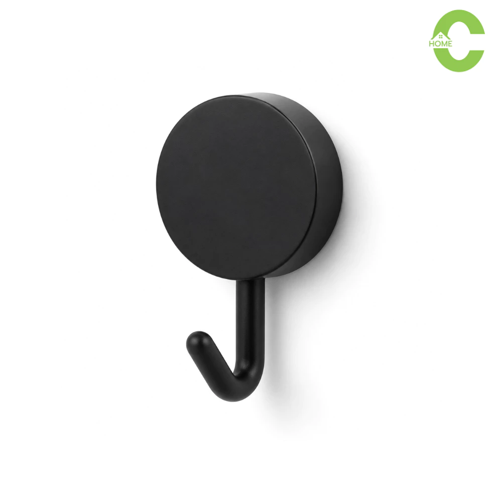 HOMEC ตะขอแขวนติดผนัง ตะขอ ตัวติดผนัง Wall hook ไม่ต้องเจาะ กาวติดแน่น ไม่หลุดง่าย 12ชิ้น 24ชิ้น คละสีขาวดำ