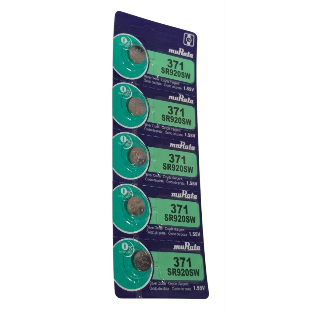 ถ่าน muRata SR621SW, SR626SW, SR920SW 1.55V แพค 5 ก้อน