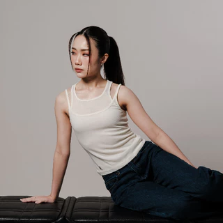Debbie layer top เสื้อกล้ามแบบเลเยอร์ เนื้อผ้าคอตตอน basicselected
