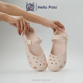 Hello Polo รองเท้าแฟชั่นผู้หญิง รองเท้าแมรี่เจน ทรงบัลเล่ต์ ดีไซน์เรียบง่าย กันลื่นและทนทาน EVA แฟชั่นฤดูร้อน HP8075