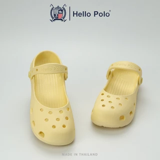 Hello Polo รองเท้าแฟชั่นผู้หญิง รองเท้าแมรี่เจน ทรงบัลเล่ต์ ดีไซน์เรียบง่าย กันลื่นและทนทาน EVA แฟชั่นฤดูร้อน HP8075