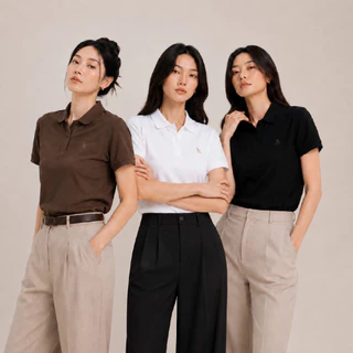 haas New Item Polo Slim fit เสื้อโปโลผู้หญิง รุ่นปัก H รหัส HBSQ2001