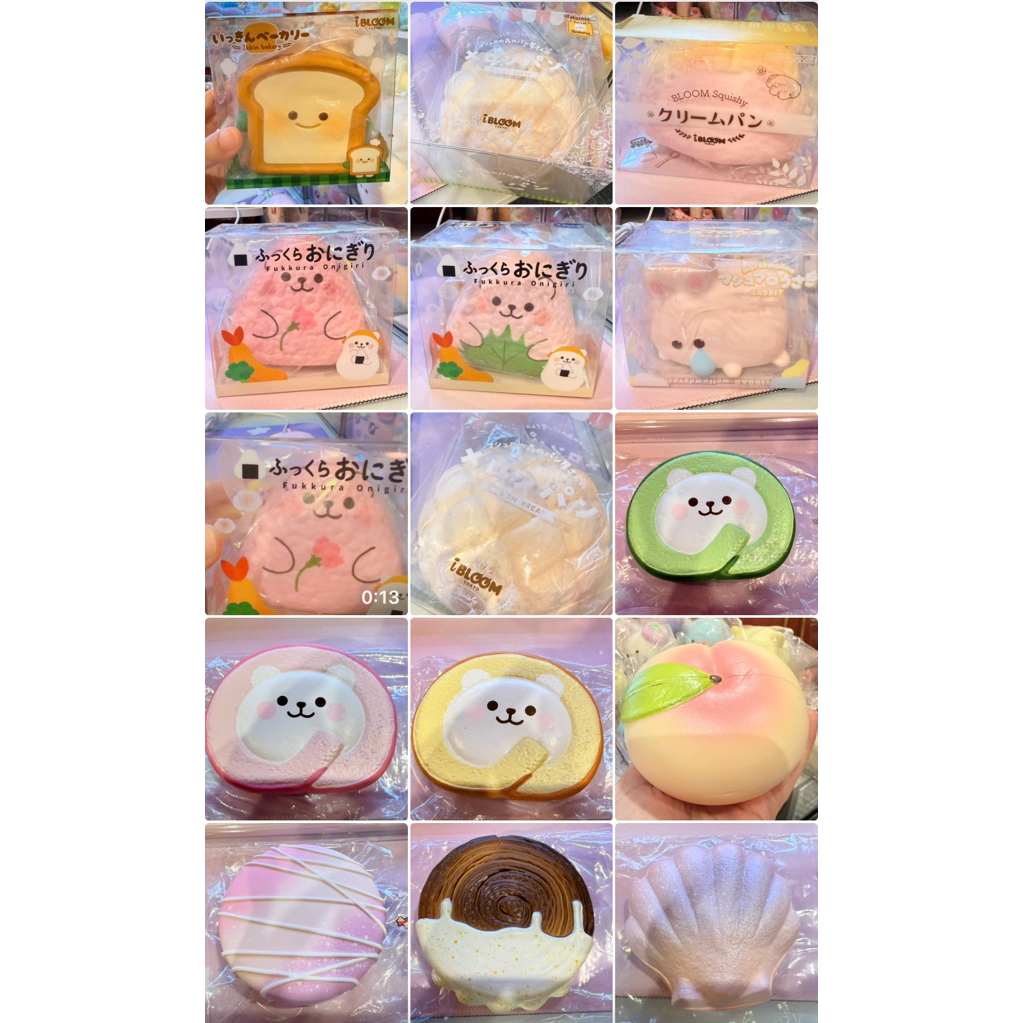 [ พร้อมส่ง ใช้โค้ดชป วิดีโอ ลดได้ค่ะ] สกุชชี่ ไอบลูม ibloom squishy หายาก แรร์ แท้  มือ1 /เทียบ1 มีอย่างละอัน