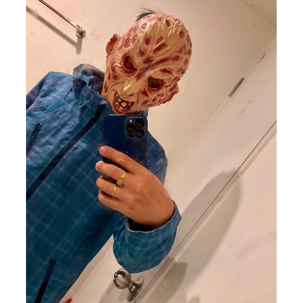 หน้ากากยาง Freddy Krueger รุ่น 3/4 Vinyl Mask (หน้ากากเฟรดดี้ ครูเกอร์ จากเรื่องนิ้วเขมือบ) รุ่นเก่า