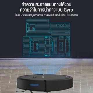 ชาร์จอัตโนมัติ เครื่องดูดฝุ่นที่มีไจโรสโคป robot เครื่องดูดฝุ่น ดูดฝุ่น ถูพื้น 3in1หุ่นยนต์ดูดฝุ่นแรงดูดสูง3000Pa