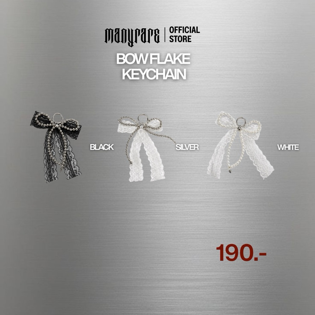 ManyRare Official - New Drop | Bow Flake Keychain