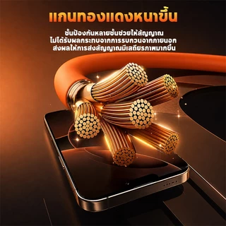 สายชาร์จ Type-C 120W Super Fast Charge จอแสดงวัตต์ ตัดไฟอัตโนมัติเมื่อแบตเต็ม ชาร์จอุณหภูมิต่ำไม่ทำร้ายเครื่อง