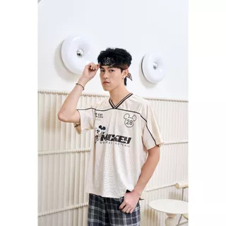 Niyom Jeans collection Mickey Mouse : รุ่น JS-D001 เสื้อ Jersy ผ้าโพลีเอสเตอร์