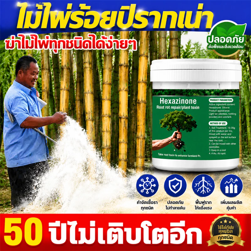 💥500% รากไม้เน่า ยาฆ่าหญ้า ยาฆ่าต้นไม้ใหญ 500g รากเน่ารากไม่ขึ้นอีก ยาฆ่าตอไม้ สารกําจัดกอไผ่ แบบผง สานกำจัดกอไผ่ วัชพืช