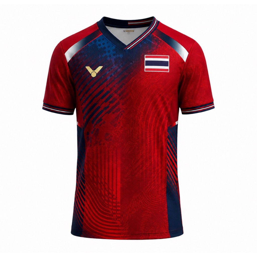 เสื้อทีมชาติไทย VICTOR THAILAND COLLECTION 2026(T-65030) - Red (เกรดแข่งขัน)