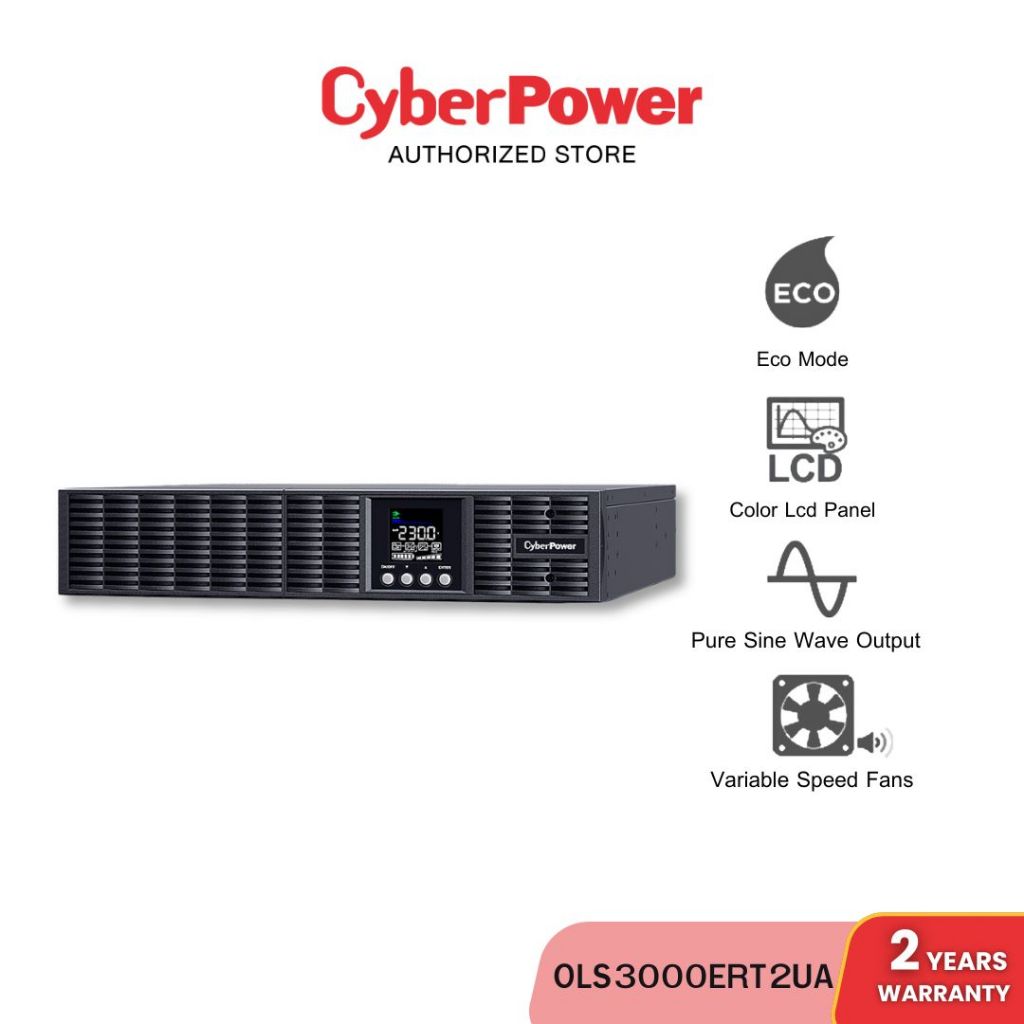 CyberPower UPS OLS Series LCD เครื่องสำรองไฟ | รุ่น OLS3000ERT2UA