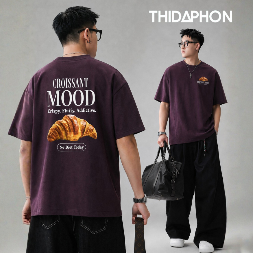 THIDAPHON เสื้อยืดผู้ชาย เสื้อยืดโอเวอร์ไซส์ เสื้อยืดคอกลม ทรงสวย ใส่บาย ผ้านิ่ม เหมาะอากาศร้อน ซักง่าย แห้งเร็วมาก