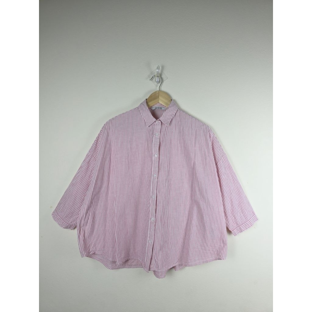 เสื้อเชิ้ต เสื้อเชิ้ตลายทาง Giordano X206