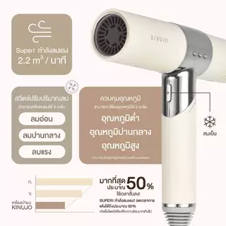 [KH302TH] KINUJO Hair Dryer ไดร์เป่าผมพรีเมียมญี่ปุ่น ถนอมเส้นผม ผมนุ่มเงางามดุจไหม แห้งไว ไม่ทำให้ผมเสีย