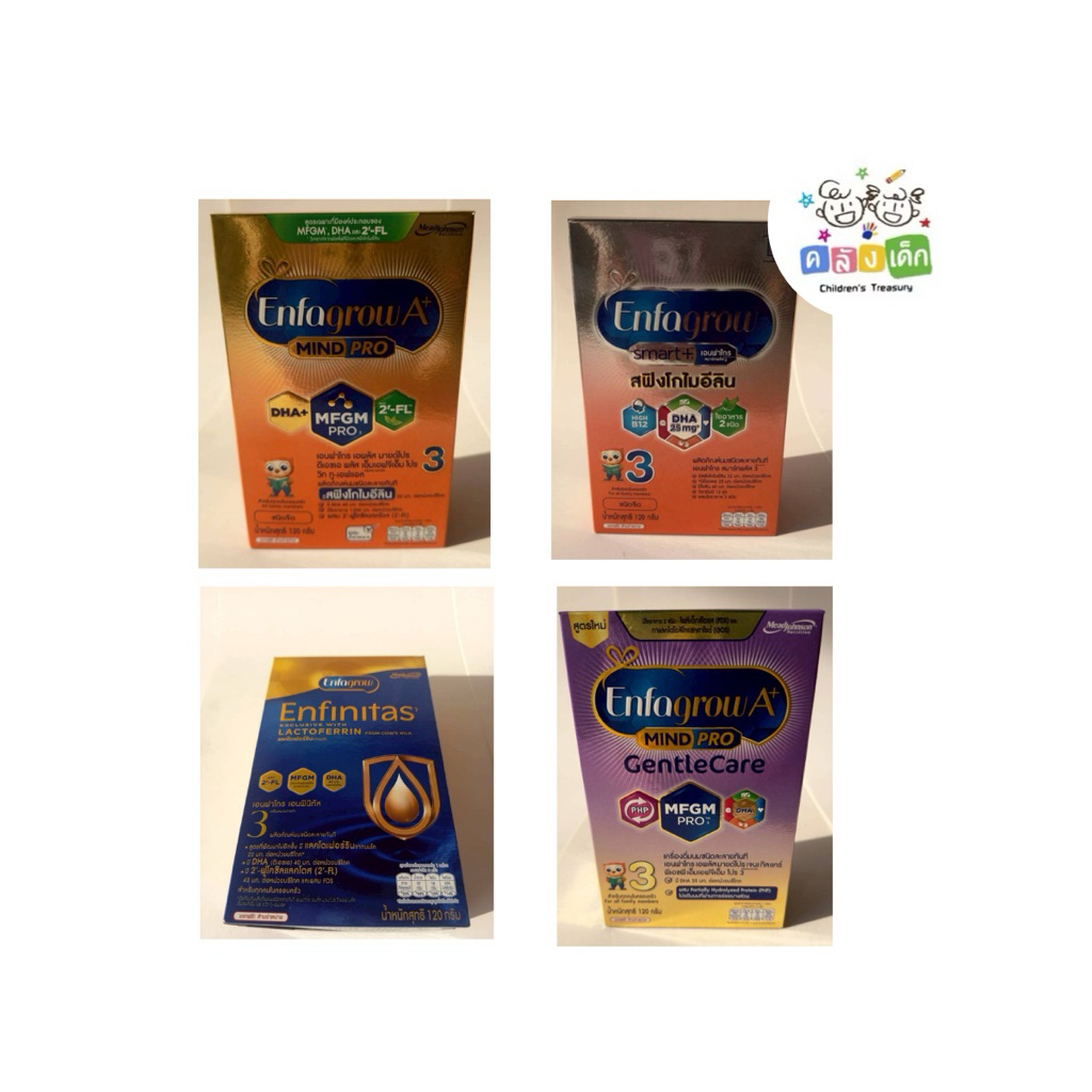 Enfagrow นมผง เอนฟาโกรสูตร3 (120 กรัม)สินค้าสมนาคุณ กรุณาซื้อคู่กับสินค้าอื่น