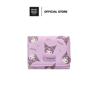 Moshi Moshi กระเป๋าธนบัตรใบสั้น กระเป๋าธนบัตร ลาย Kuromi ลิขสิทธิ์แท้จากค่าย Sanrio รุ่น 6100007575-7576