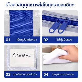 ถุงเก็บของขนาดใหญ่แบบใหม่ เหมาะสำหรับใส่เสื้อผ้า ผ้าห่ม หนังสือ ของเล่น เนื้อผ้าหนาพิเศษ เคลือบสารกันความชื้น