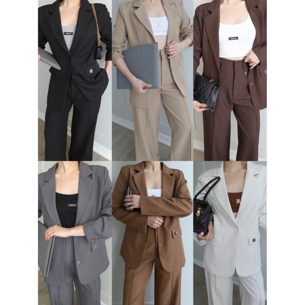 THESUNCO - MILANO BLAZER เบลเซอร์สูท อัดกาว ซับในทั้งตัว