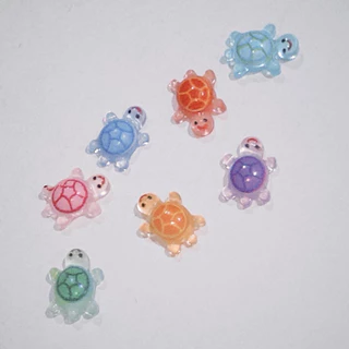✨พร้อมส่งᨓ Lucky Turtle_ good luck charm ( 1 set 3 pcs. random ) เต่าจิ๋วนำโชค ที่เกาหลีกำลังฮิต จาก 🇰🇷🐢🌈 𐙚⋆°｡