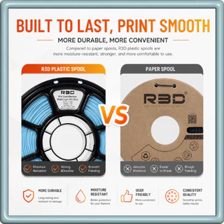 R3D PLA Matte 1KG With Roll 1.75mm เส้นพลาสติกเครื่องพิมพ์ 3D ผิวด้าน พิมพ์ง่าย 83 สี