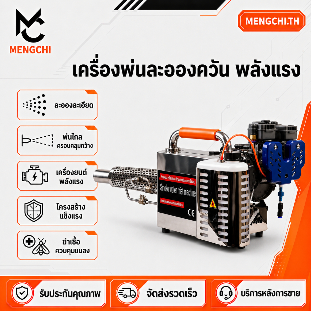 เครื่องพ่นสารเคมี น้ำมันเบนซิน มัลติฟังก์ชั่ สามารถใช้ในการฆ่าเชื้อ ฉีดพ่นยาฆ่าแมลง กำจัดวัชพืช การใช้งานที่หลากหลาย