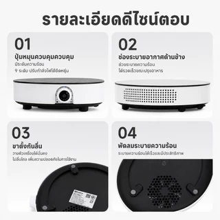 Simplus เตาแม่เหล็กไฟฟ้า 1700W มัลติฟังก์ชั่น ใช้ในครัวเรือน ขนาดเล็ก เครื่องใช้ในครัว สำหรับหม้อทำอาหาร DCLU001